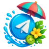 🤩 Эмодзи «Буквы и летние иконки» для Telegram