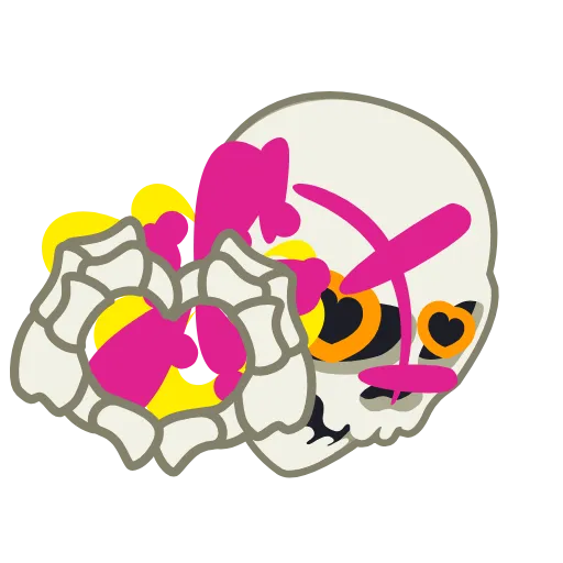 Стикер 8 Skull #emoji