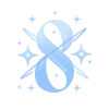 🧊 Эмодзи «Голубые буквы, разделители» для Telegram