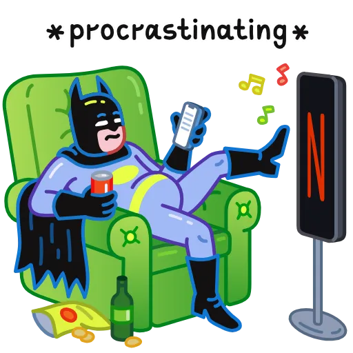 Стикер 10 Sad Batman