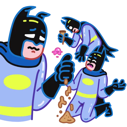 Стикер 33 Sad Batman