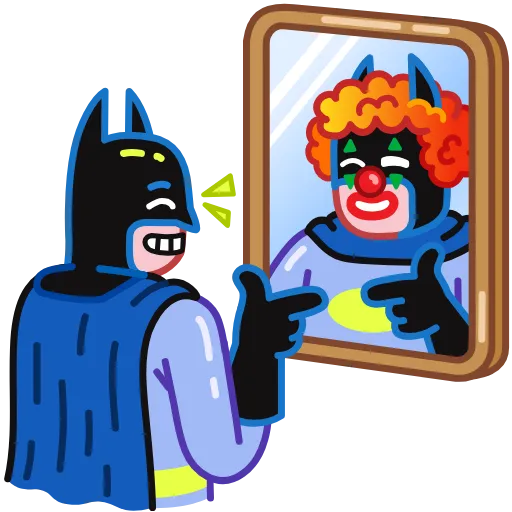 Стикер 12 Sad Batman