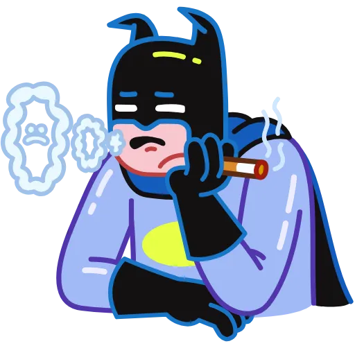 Стикер 14 Sad Batman