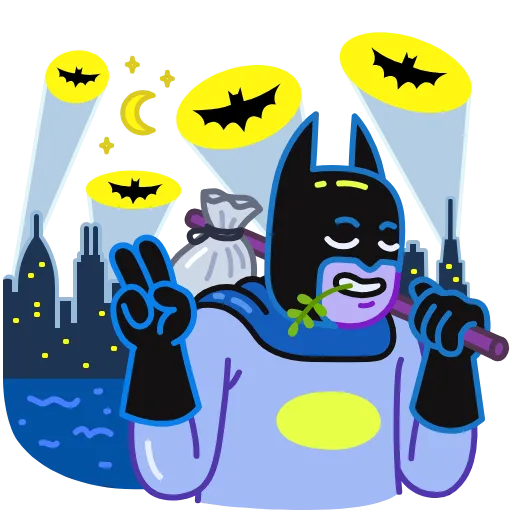 Стикер 35 Sad Batman