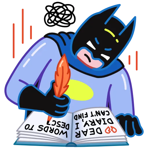 Стикер 30 Sad Batman