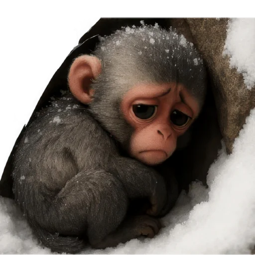 🥶 Стикер «Грустно жить обезьяной» для Telegram
