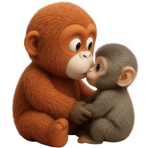 🥰 Стикер «Грустно жить обезьяной» для Telegram