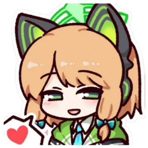 ❤ Стикер «Saiba Midori» для Telegram