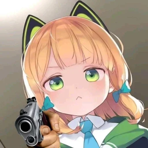 🔫 Стикер «Saiba Midori» для Telegram