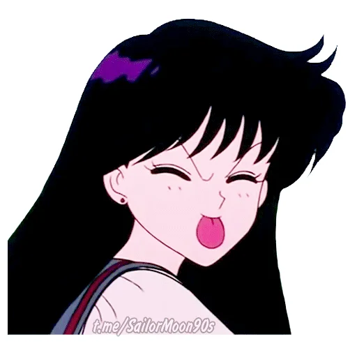 😛 Стикер «Rei Hino Sailor Mars» для Telegram