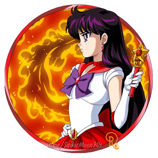 Стикерпак Rei Hino Sailor Mars для Telegram