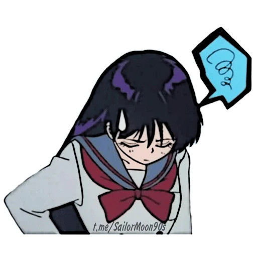 😓 Стикер «Rei Hino Sailor Mars» для Telegram