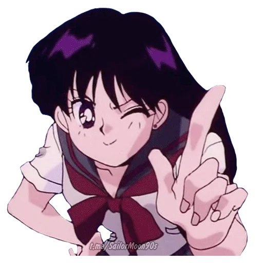 ☝ Стикер «Rei Hino Sailor Mars» для Telegram