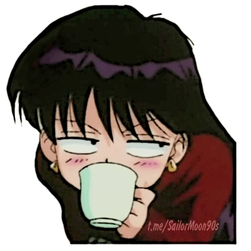 ☕️ Стикер «Rei Hino Sailor Mars» для Telegram