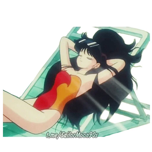 🏖 Стикер «Rei Hino Sailor Mars» для Telegram