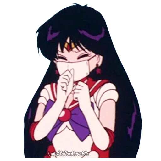 😷 Стикер «Rei Hino Sailor Mars» для Telegram