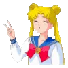 Стикер 26 Sailor Moon - эмоджи Сэйлор Мун