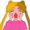 Стикер 15 Sailor Moon - эмоджи Сэйлор Мун