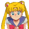 Стикер 16 Sailor Moon - эмоджи Сэйлор Мун