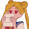 Стикер 34 Sailor Moon - эмоджи Сэйлор Мун