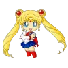Стикер 57 🪱 Набор эмоджи по аниме манге «Sailor Moon Сейлор Мун»