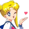 Стикер 6 🪱 Набор эмоджи по аниме манге «Sailor Moon Сейлор Мун»