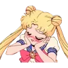Стикер 48 🪱 Набор эмоджи по аниме манге «Sailor Moon Сейлор Мун»