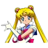Стикер 26 🪱 Набор эмоджи по аниме манге «Sailor Moon Сейлор Мун»