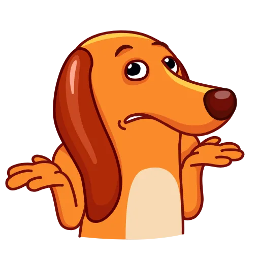 Стикер 16 Salchicha Dog