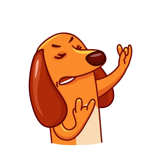 Стикер 9 Salchicha Dog
