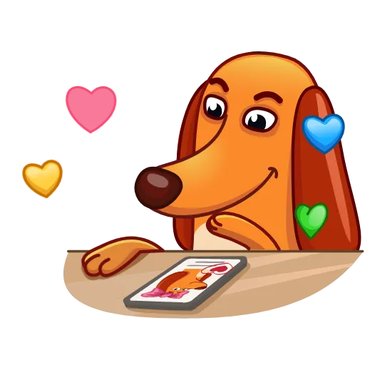Стикер 21 Salchicha Dog
