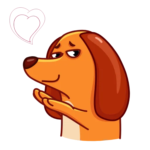 Стикер 3 Salchicha Dog