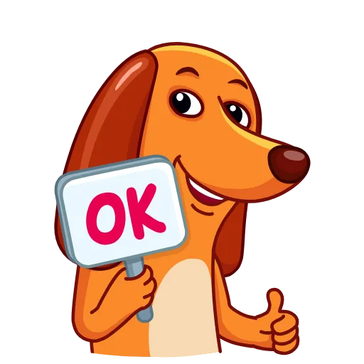 Стикер 2 Salchicha Dog