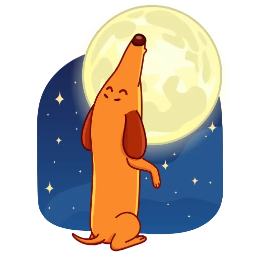 Стикер 12 Salchicha Dog