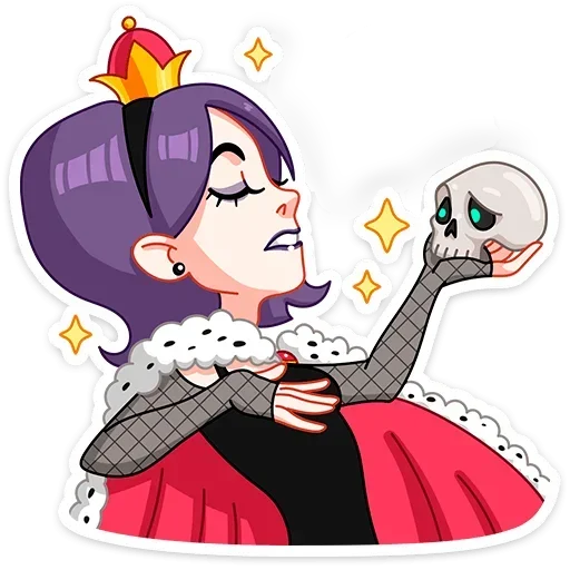 👸 Стикер «Саманта без надписей» для Telegram