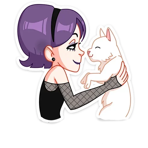 🐱 Стикер «Саманта без надписей» для Telegram