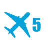 Стикер 5 Airplane Series