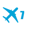 Стикер 7 Airplane Series