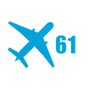 Стикер 61 Airplane Series