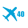 Стикер 40 Airplane Series