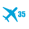 Стикер 35 Airplane Series