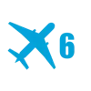 Стикер 6 Airplane Series