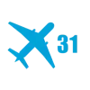 Стикер 31 Airplane Series