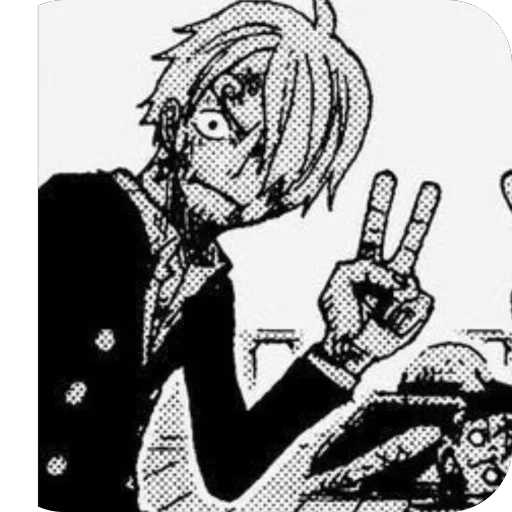 🫥 Стикер «Sanji and Zorо» для Telegram