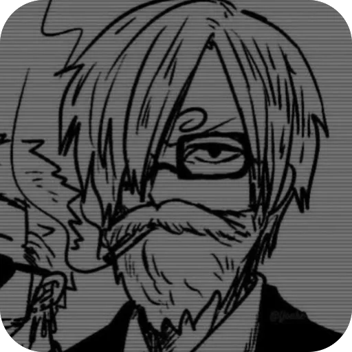 🫥 Стикер «Sanji and Zorо» для Telegram