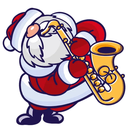 Стикер 22 Santa Claus - новогодний пак