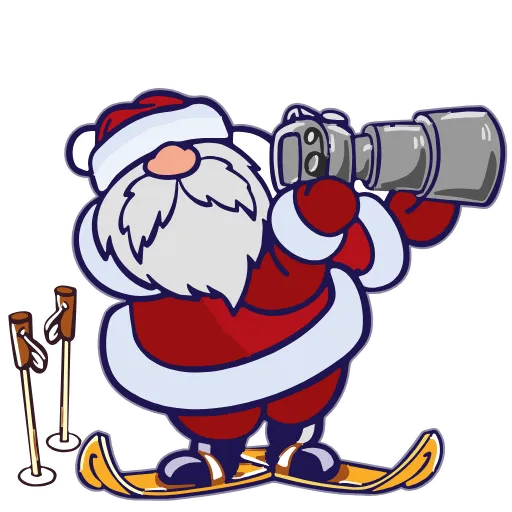 Стикер 23 Santa Claus - новогодний пак