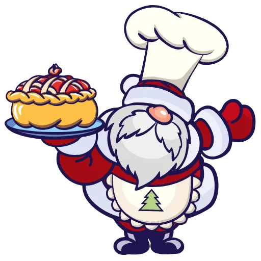 Стикер 19 Santa Claus - новогодний пак