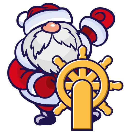 Стикер 30 Santa Claus - новогодний пак