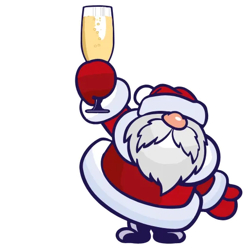Стикер 17 Santa Claus - новогодний пак